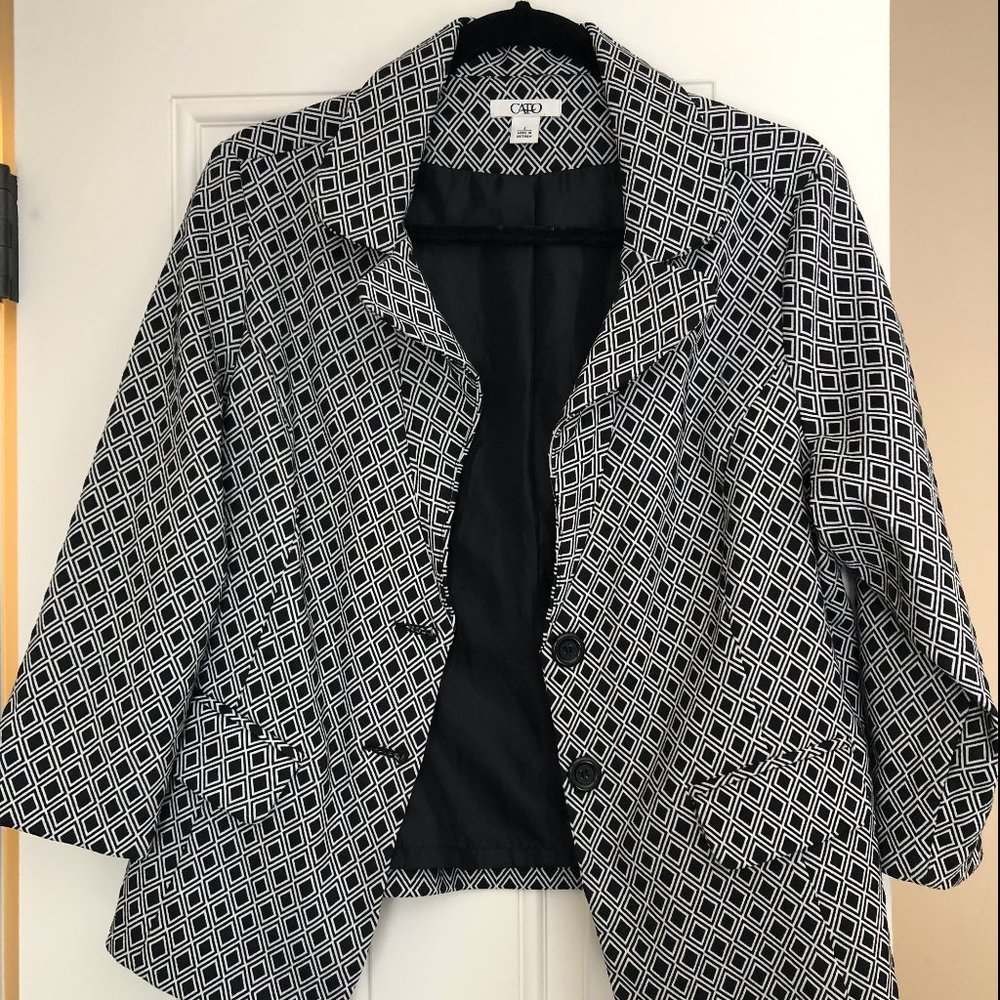 button front blazer